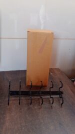 Double-Row Metal cupholder Rack, Multi-Purpose Iron Hanger with 6 Hooks (1 Pc) - Image 7