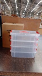 4-Layer Transparent Multipurpose Plastic Storage Box - Image 9