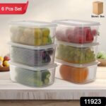 6 Pcs Multipurpose Plastic Food Storage Container Set - Image 2