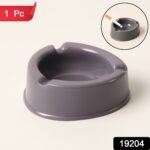 Oblivion Durable Plastic Ashtray with Wide Bowl and Triple Cigarette Holder Slots (1 pc) - Image 2