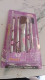 Floral Makeup Brush Set for Eyes, Lips, and Face (5 Pc) - Image 7