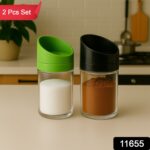 Apex Slant-Lid Kitchen Storage Jar Set (2 Pc) - Image 2