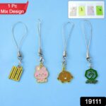 Cartoon Metal Mobile Straps and Keychains (1 Pc & mix Design) - Image 2
