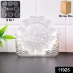9 in 1 Plastic Bowl With Serving Tray / Plates Set - Image 2