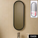 Modern Oval Wall-Mounted Bathroom Mirror (1 Pc) - Image 2