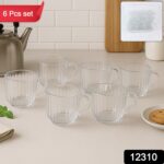 Unbreakable Transparent Plastic Tea Cups (Set of 6 Pc) - Image 2