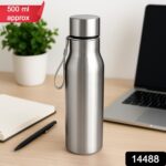 Premium Stainless Steel Water Bottle Approx 500ml (1 Pc) - Image 2