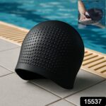 Premium Silicone Waterproof Swimming Cap (1 Pc) - Image 2