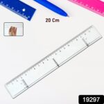 20 cm Transparent Plastic Ruler (1 Pc) - Image 2