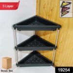 3-Layer Multipurpose Plastic Corner Storage Rack - Image 2