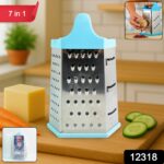 Ritu Heavy-Duty 7-in-1 Multipurpose Stainless Steel Hexagonal Grater - Image 2