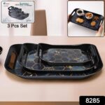 Premium Plastic Serving Tray (3 Pc) - Image 2