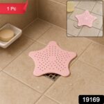 Baby Pink Silicone Star Shaped Sink Filter Bathroom Hair Catcher Drain Strainers for Basin - Image 2
