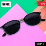 Sky Blue UV Protected Round Sunglasses, classic Sunglasses for Men & Women, Lightweight - Image 2