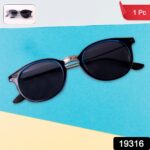Blue UV Protected Round Sunglasses, classic Sunglasses for Men & Women, Lightweight - Image 2