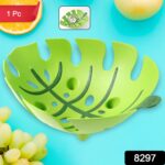 Leaf-Shaped Plastic Fruit Basket (1 Pc) - Image 2