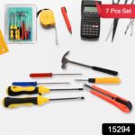 7-Pcs Hand Tool Kit with Magnetic Wristband for Screws & Bolts - Image 2