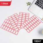 Multipurpose Writable Blank Label Sticker Sheets (1 Sheet)