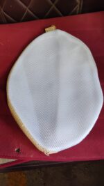 Premium Round Mesh Bra Wash Bag with Zipper for Washing Machine (1 Pc / Mix Size & Design) - Image 8