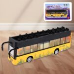 Die-cast Alloy London Long Bus Double Decker Sightseeing Bus