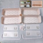 Multipurpose Kitchen Bathroom Wall Corner Shelf Rack (4 Pcs Set)