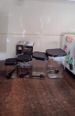 Plastic Air Tight Containers Storage (4 Pc Set With 4 Spoon) - Image 7