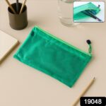 Zipper Mesh Pouch Multipurpose Travel Bag for Cosmetics Makeup Offices Supplies (25 x 16 cm)