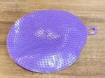 Purple Silicone Dish Scrubber Sponge Mildew Free, Non Stick, Heat Resistant - Image 7