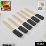 Multipurpose Sponge Brushes for Painting with Wooden Handles (6 Pcs Set) - Image 2