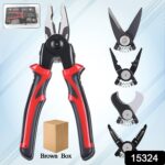 5 in 1 Wire Stripper Pliers Set, Soft Grip, Anti-Slip, Alloy Steel, Cutting, Gripping, Stripping