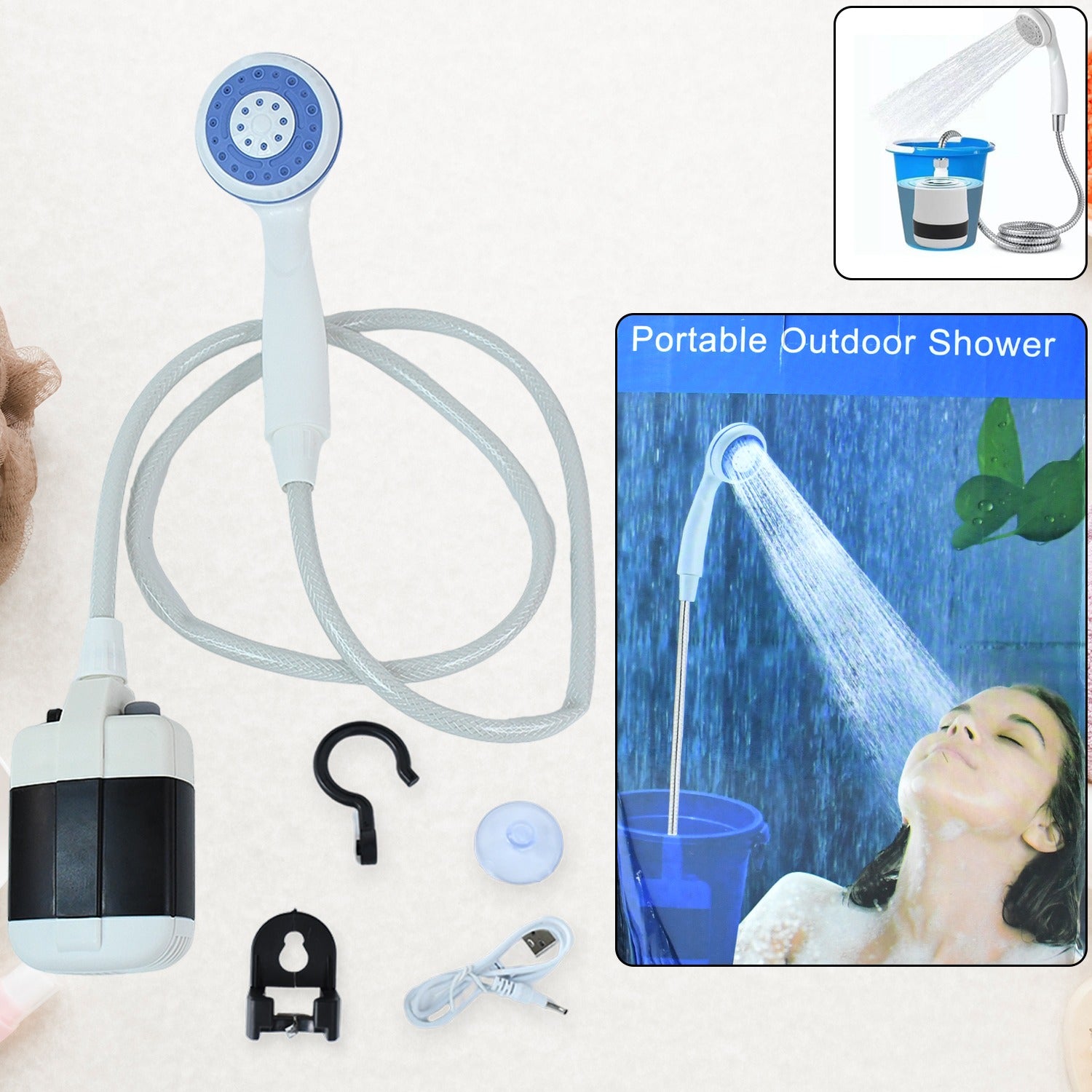 db3138d0-818b-4a36-9d8d-c06d273d8de4 Portable Outdoor Shower Kit (1 Set) - Image 1