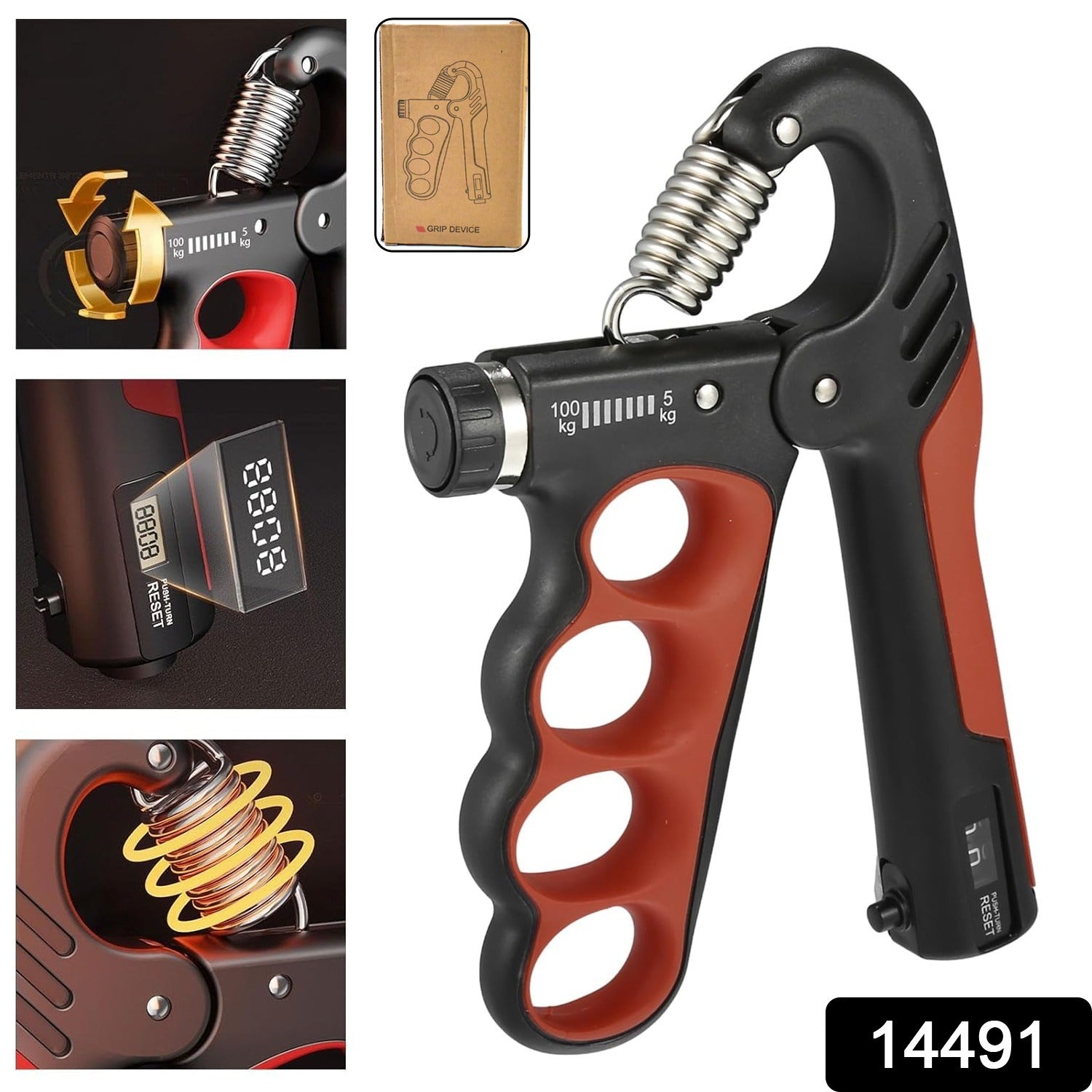 dec5b8ca-0d99-4f8e-898d-5bf5f379ace6 Hand Grip Strengthener Finger Strength Training (1Pc) - Image 1