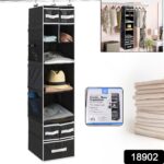 9 Shelf Hanging Closet Organizer with 5 Drawer Organizers - Image 2