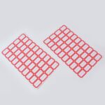 Multipurpose Blank Label Sticker Sheets Red Border Self-Adhesive Writable Stickers for Bottles (50 Sheet) - Image 3