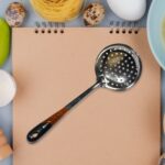 Kitchen Stainless Steel Best Skimmer Slotted Spoon-Cooking Utensils with Heat Resistant Plastic Handle - Image 3