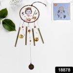 Krishna Medallion Dream Catcher Wind Chime Pendant Wall Hanging - Spiritual Home Decor - Image 2