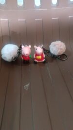 Cute Cartoon Keychain with Fluffy Pom (1 Pc / Mix Design) - Image 7