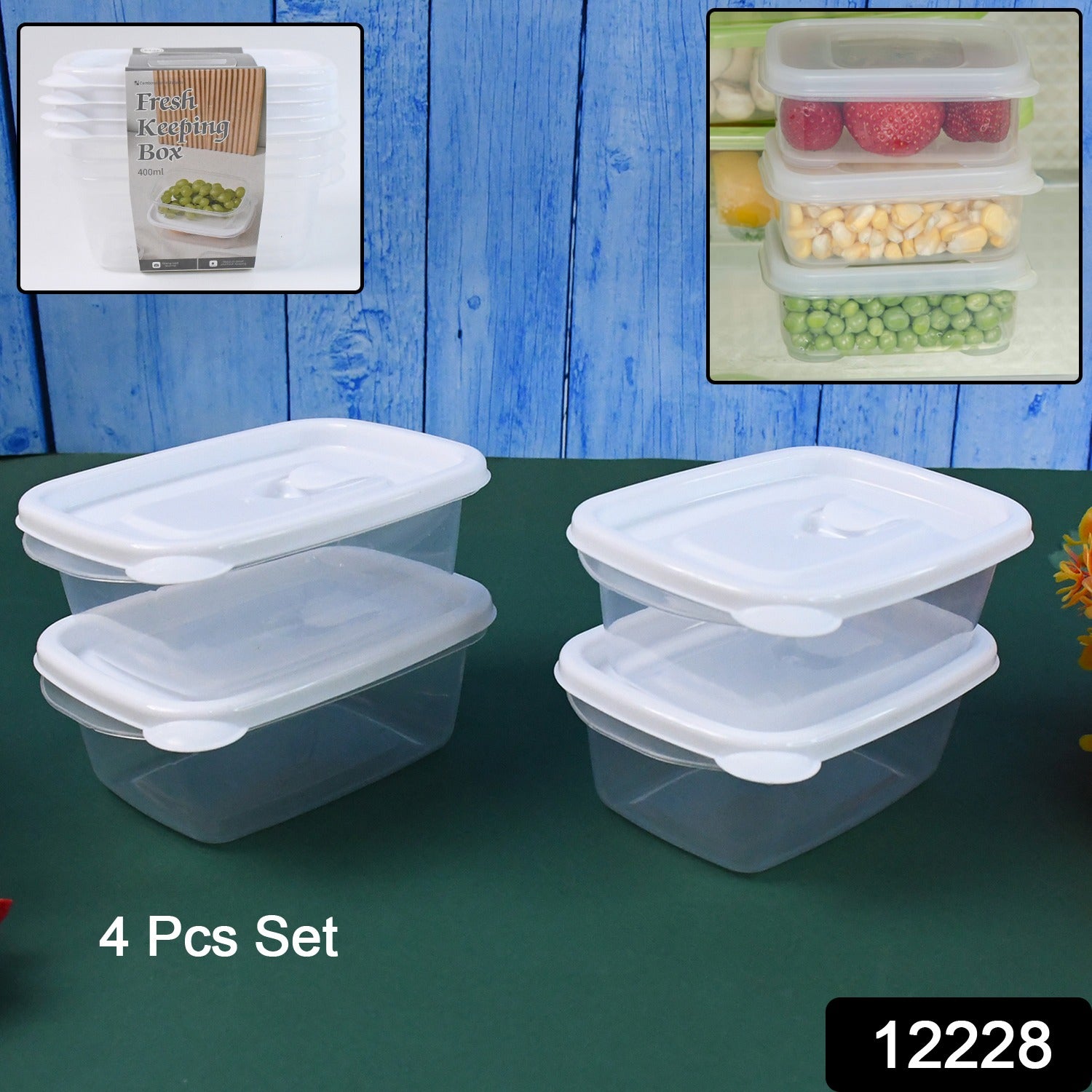ff16ff89-699e-474b-bcdb-05404eedabc6 Food Storage Containers-Microwave (4 Pc/400ml) - Image 1
