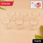 Apex Welcome Plastic Glass Set for Daily Use – Set of 6 - Image 2