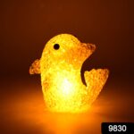 Dolphin Shape Crystal LED Night Light Lamp – Cute Glowing Animal Decorative Light (1 Pc) - Image 2