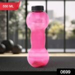 Unbreakable Plastic dumbbell Shape Water Bottle  (550 ml / 1 Pc) - Image 2